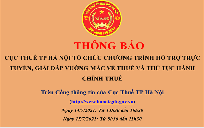 Cục thuế TP Hà Nội