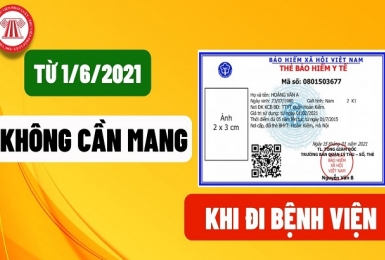 Từ 01/6/2021, không cần mang thẻ BHYT giấy khi khám chữa bệnh.