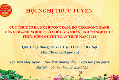 Chương trình giải đáp vướng mắc trực tuyến trên website Cục Thuế TP Hà Nội