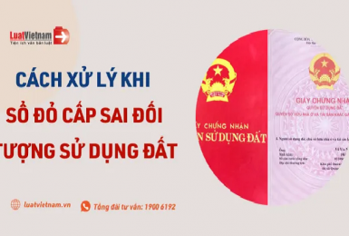 Cách xử lý khi Sổ đỏ cấp không đúng đối tượng sử dụng đất