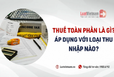 Thuế toàn phần là gì? Áp dụng đối với loại thu nhập nào?