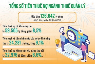 Triển khai đồng bộ, quyết liệt các giải pháp thu hồi nợ thuế trong tháng "nước rút"