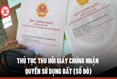 Thủ tục thu hồi giấy chứng nhận quyền sử dụng đất (sổ đỏ)