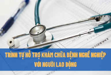 Trình tự hỗ trợ khám chữa bệnh nghề nghiệp với người lao động
