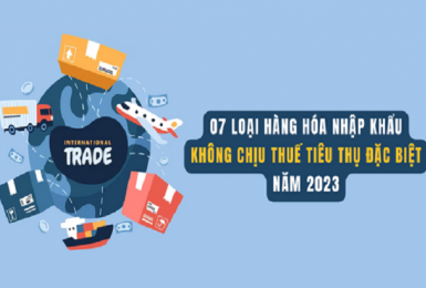 07 loại hàng hóa nhập khẩu không chịu thuế tiêu thụ đặc biệt năm 2023